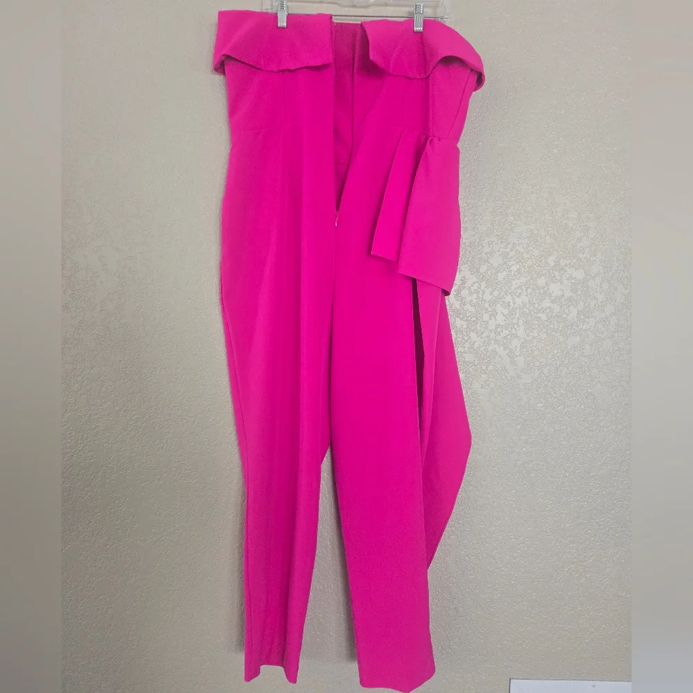 NWOT, NY&C Strapless Pink Jumpsuit XL - Picture 10 of 13